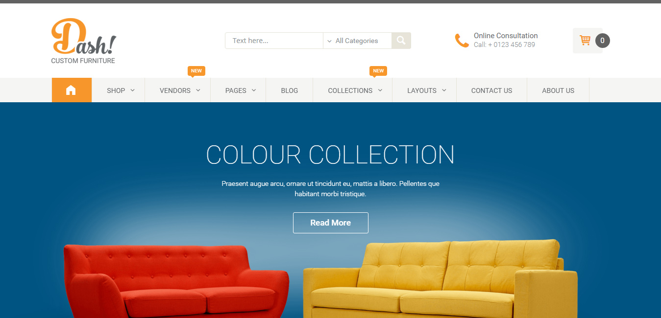 Dash - Handmade Furniture Marketplace Theme