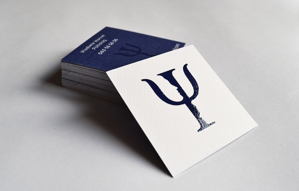 Elegant Violet Business Card