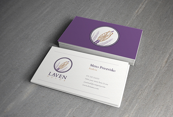 Laven Decor Minimalistic Business Card