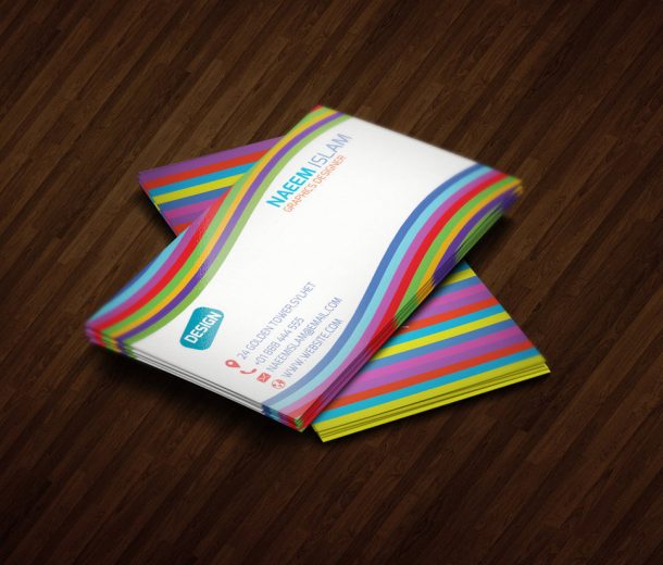 Rainbow Style Business Card