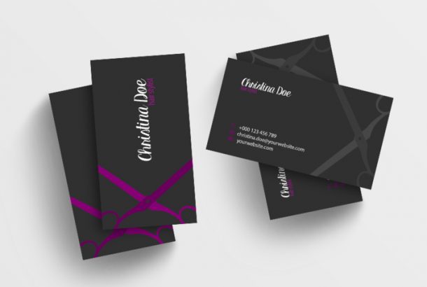 Simple Hairstylist Business Card