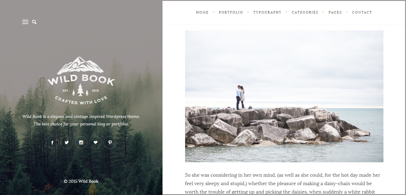 Wild Book - WordPress Personal Blog Theme