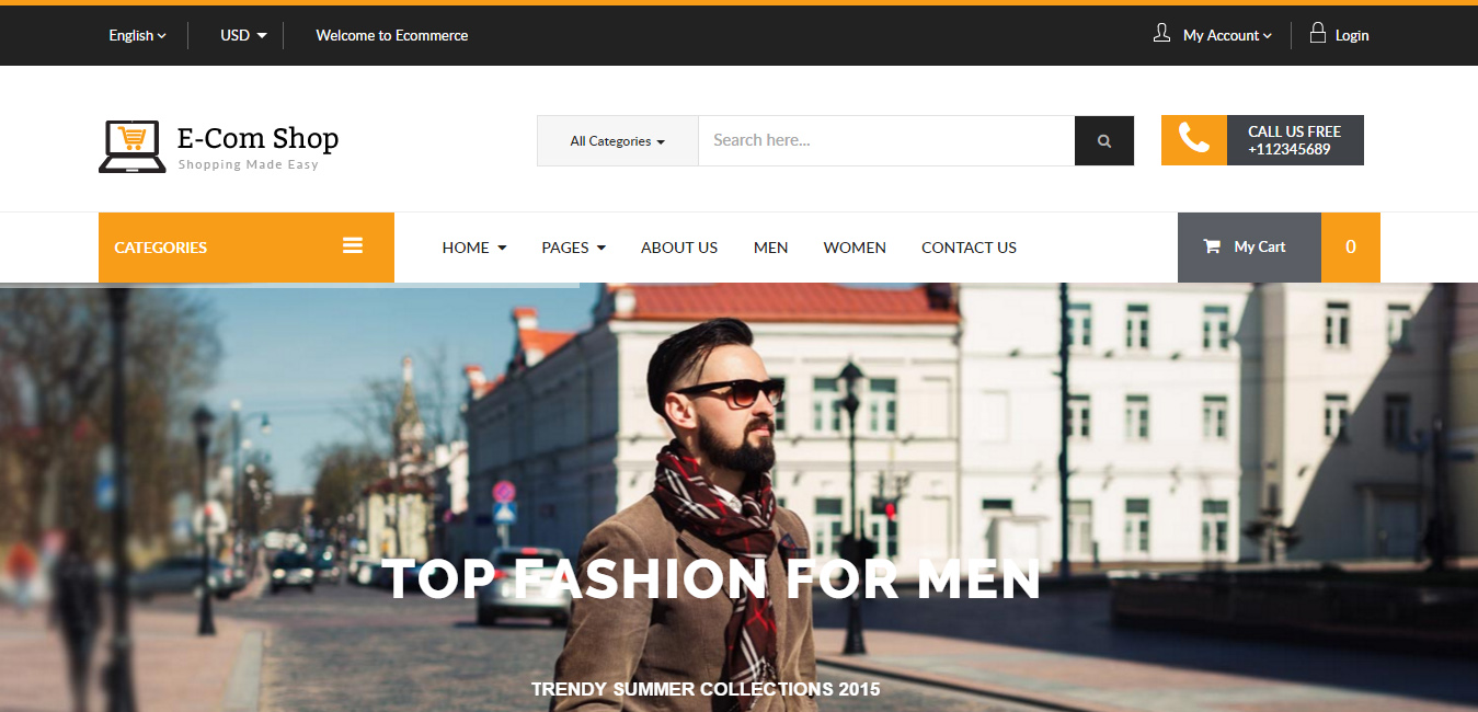 eCom - Responsive WooCommerce WordPress Theme