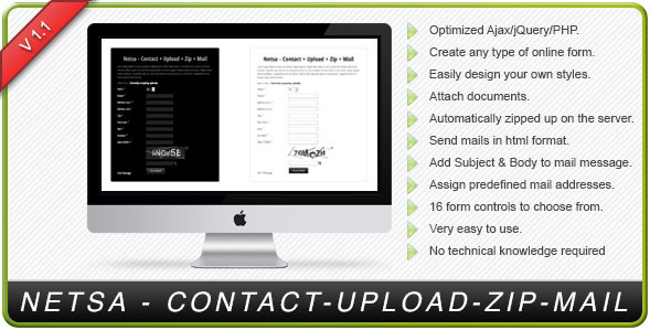 NETSA - PHP AJAX Contact Forms