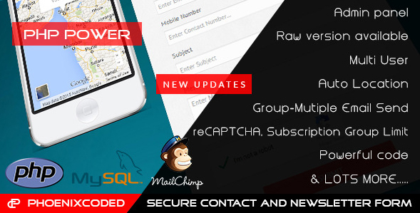 PHP Secure Contact and Newsletter Form