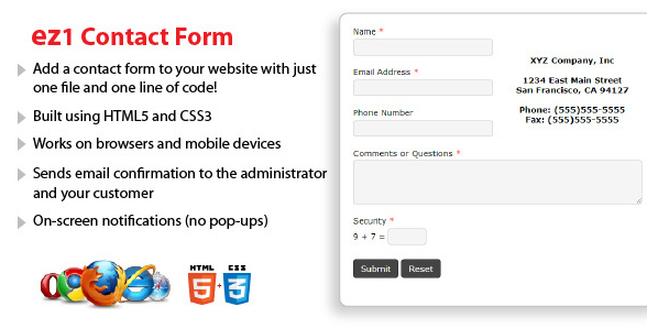 ez1 Contact Form