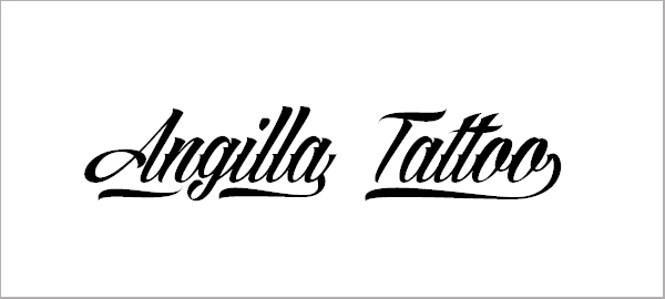 Angilla Tattoo Personal Use Font