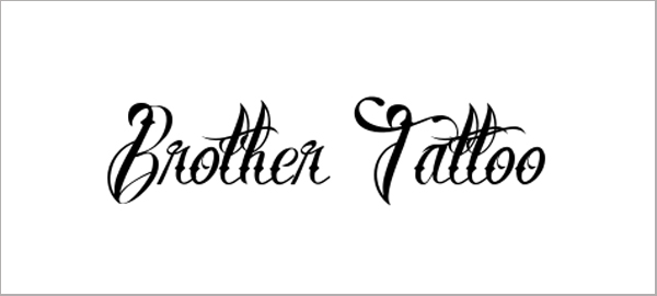 Brother Tattoo Font