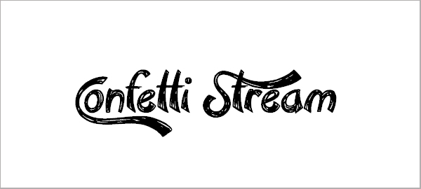 Confetti Stream Font