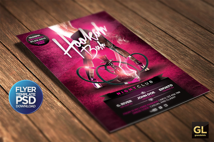 hookah-flyer-template