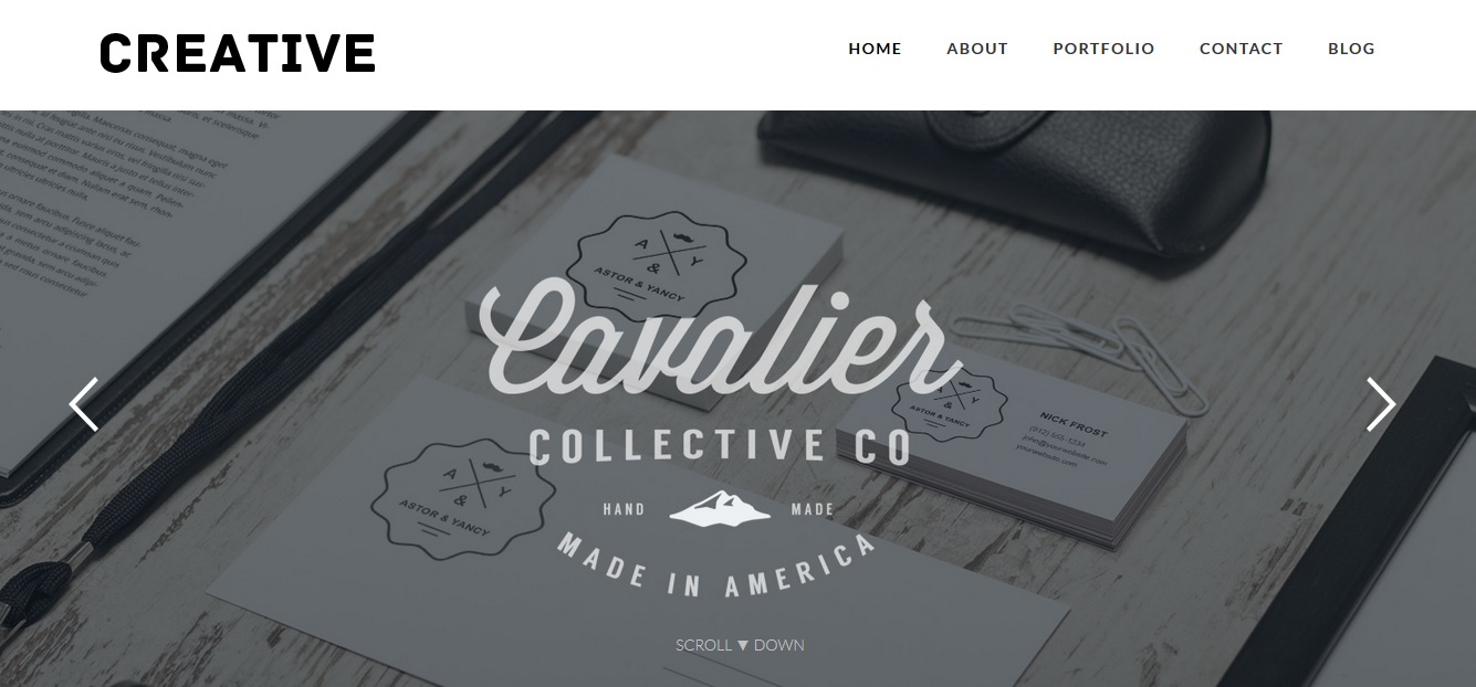 Creative Portfolio WordPress Theme