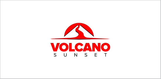 volcano-sunset