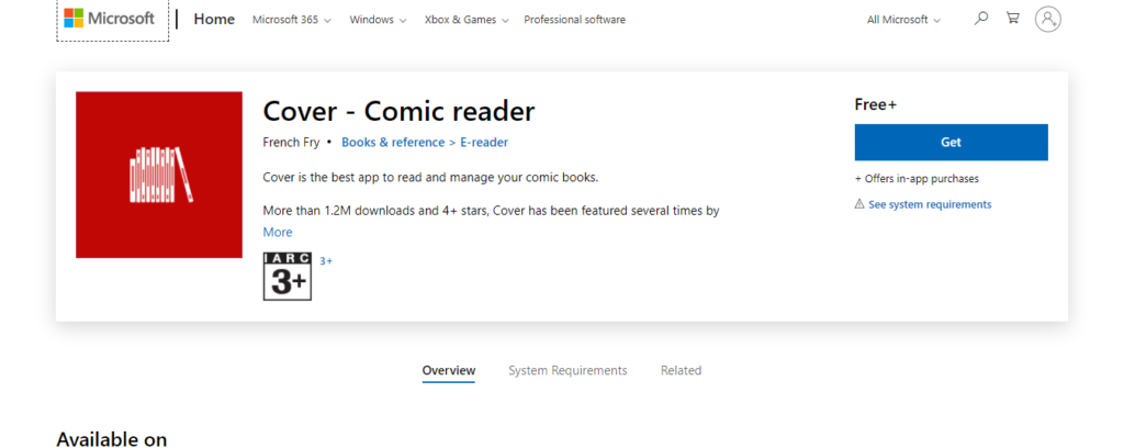 free comic book reader windows